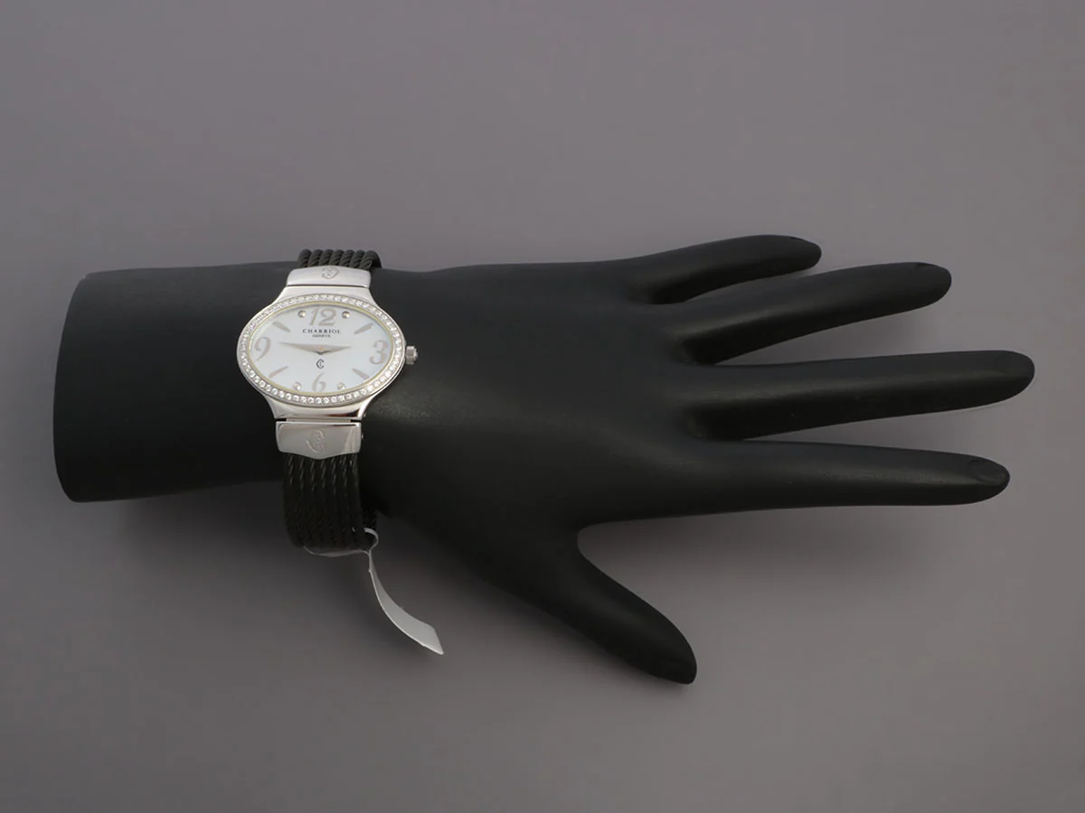 Charriol Darling Stainless Steel Diamond Oval Watch - Image 6