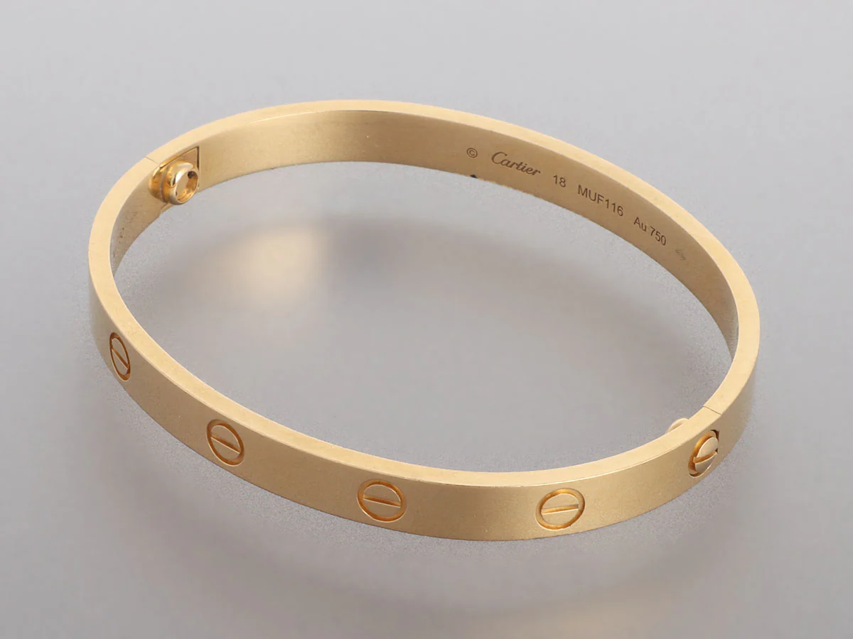 Cartier 18K Yellow Gold Classic Love Bracelet 18 - Image 3