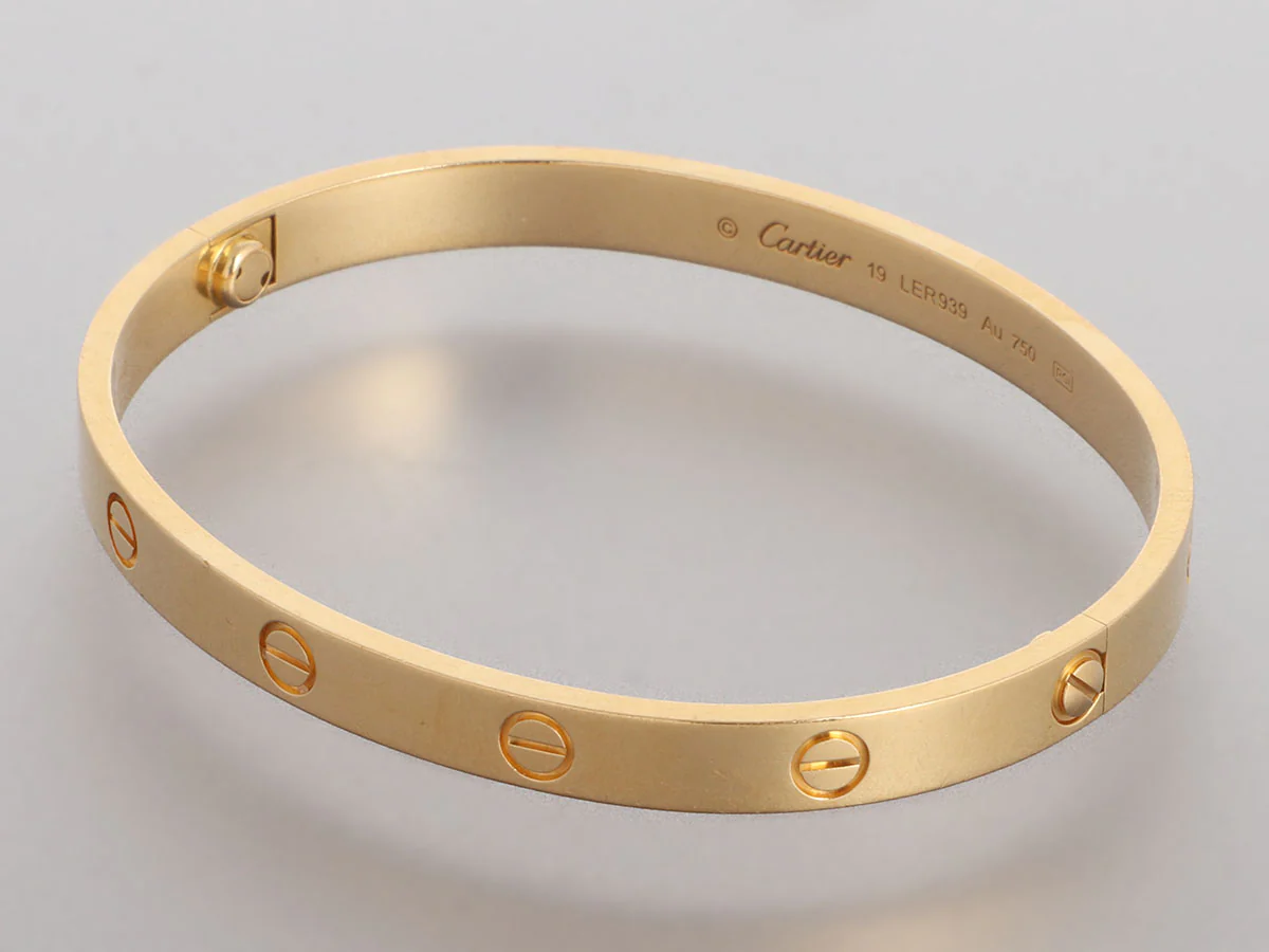 Cartier 18K Yellow Gold Love Bracelet 19 - Image 3