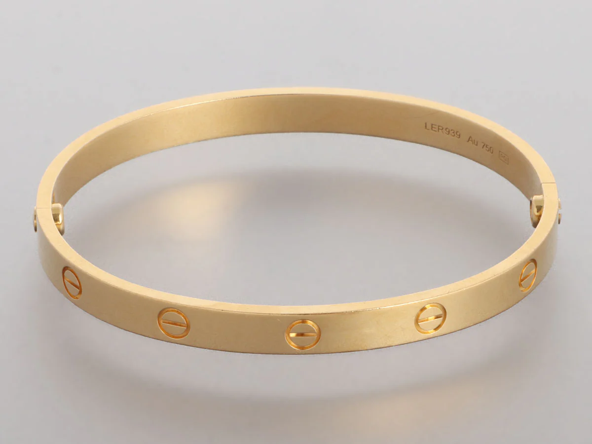 Cartier 18K Yellow Gold Love Bracelet 19 - Image 4