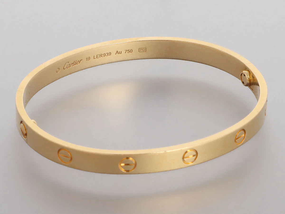 Cartier 18K Yellow Gold Love Bracelet 19 - Image 5