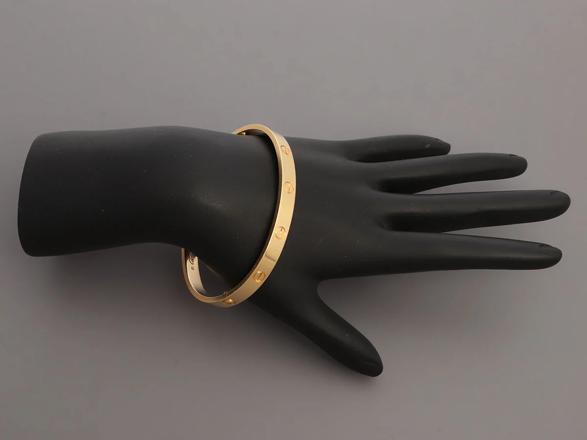 Cartier 18K Yellow Gold Love Bracelet 19 - Image 6