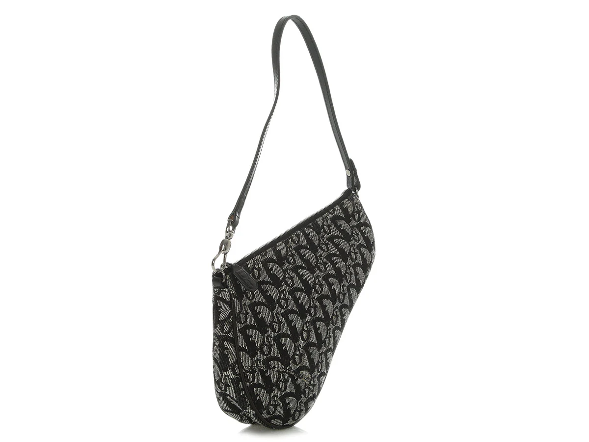 Dior Vintage Mini Diorissimo Trotter Saddle Bag - Image 4