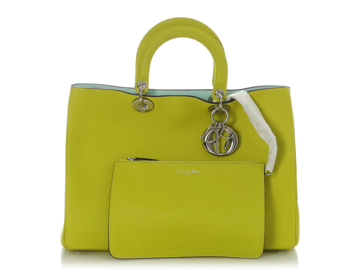 Dior Large Green Diorissimo Tote - Image 2