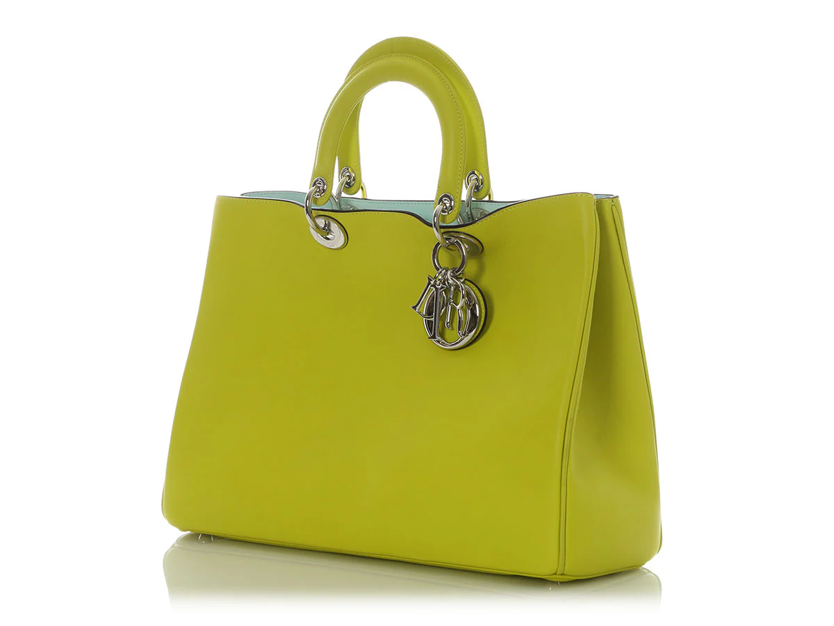 Dior Large Green Diorissimo Tote - Image 4