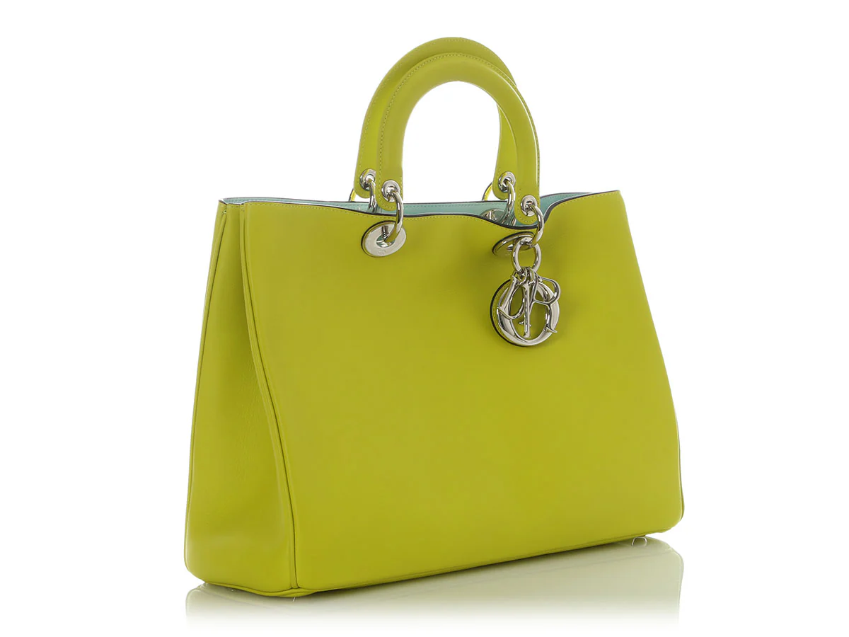 Dior Large Green Diorissimo Tote - Image 6