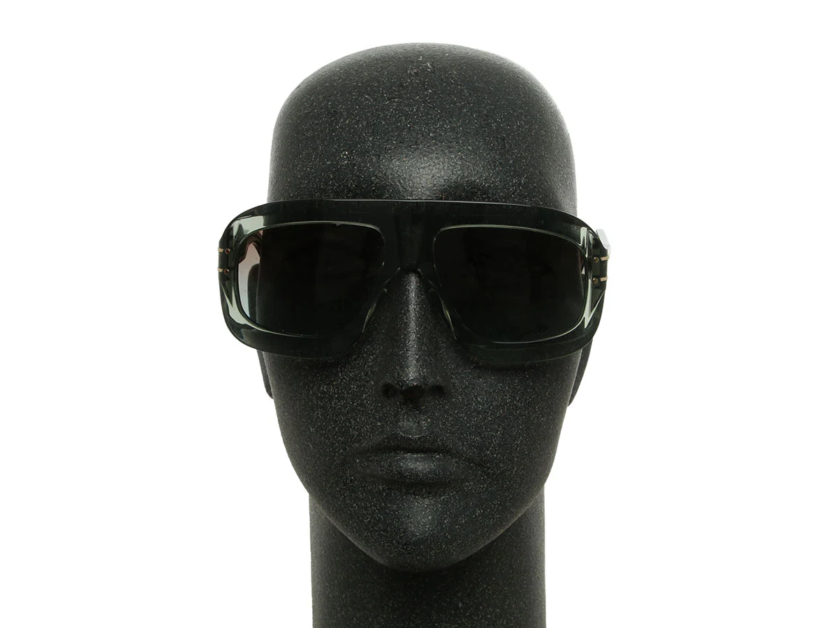 Dior Green Transparent Signature Aviator Sunglasses - Image 6