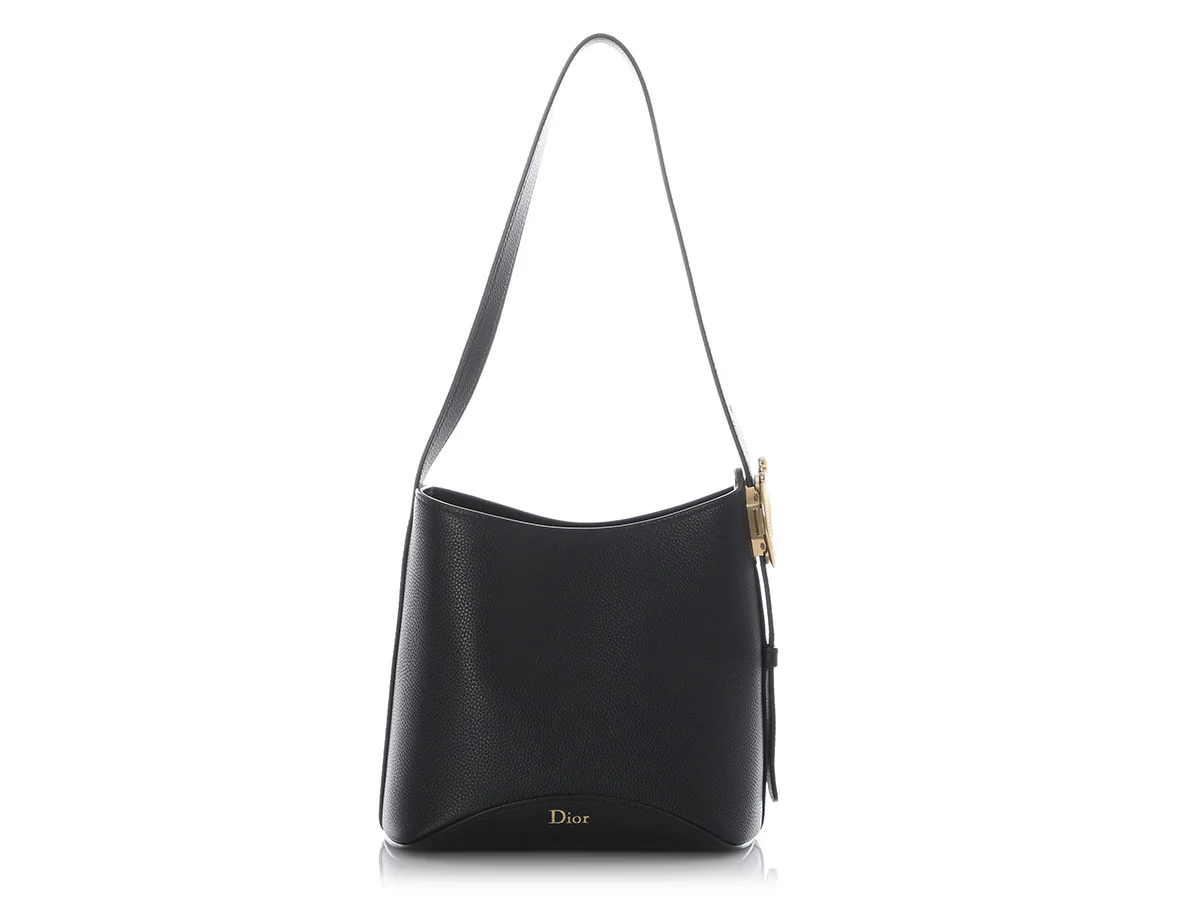 Dior Small Black Médallion Bucket Bag