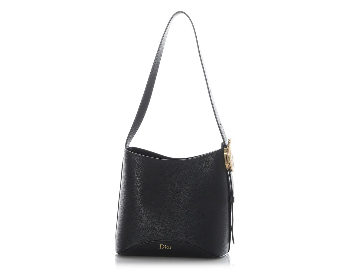 Dior Small Black Médallion Bucket Bag - Image 2