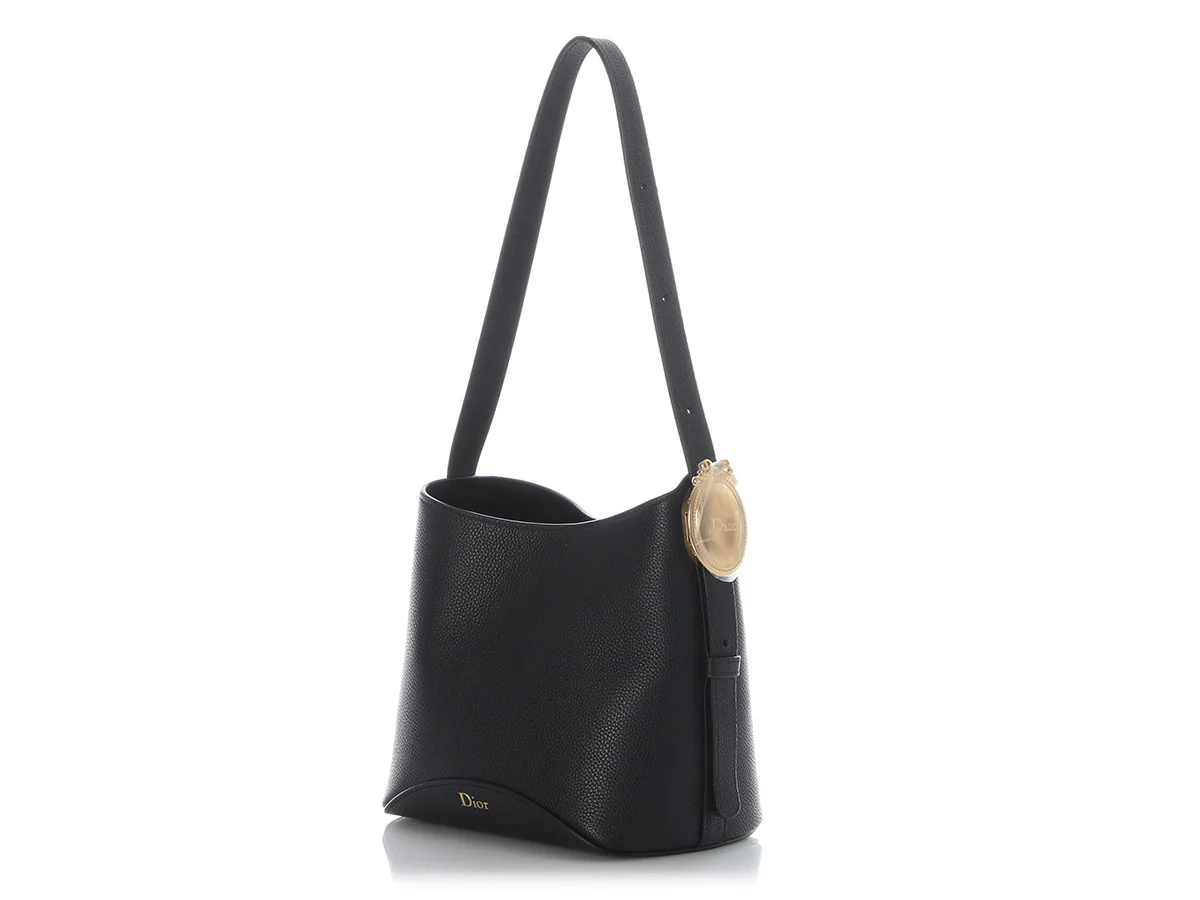 Dior Small Black Médallion Bucket Bag - Image 3