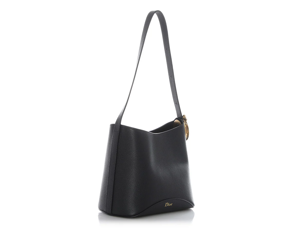 Dior Small Black Médallion Bucket Bag - Image 5
