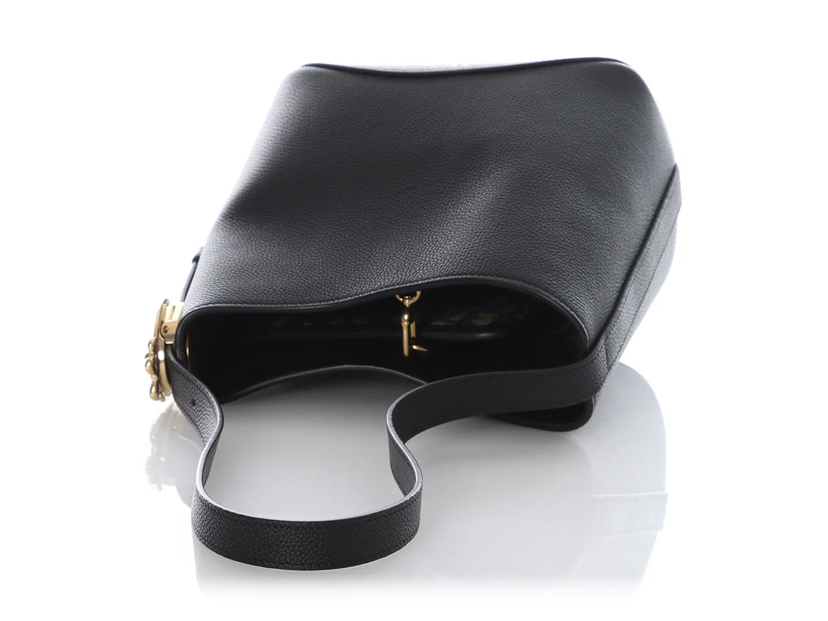Dior Small Black Médallion Bucket Bag - Image 7