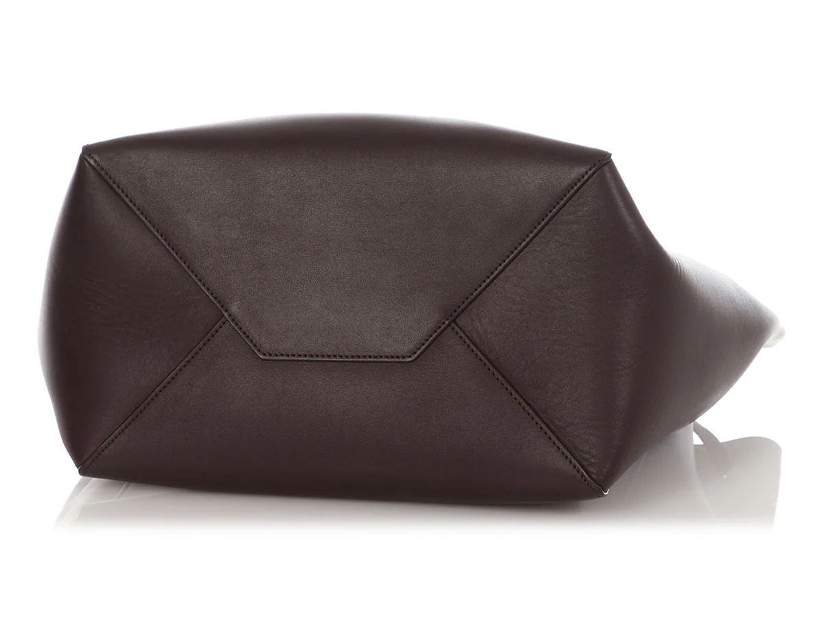 Celine Small Burgundy Tassel Cabas Phantom - Image 6
