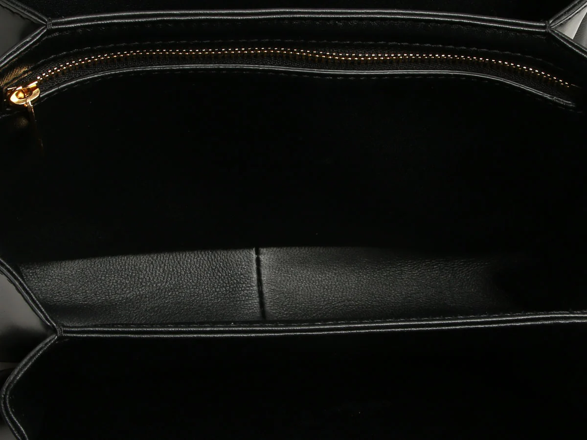 Celine Medium Black Shiny Calfskin Triomphe Bag - Image 8
