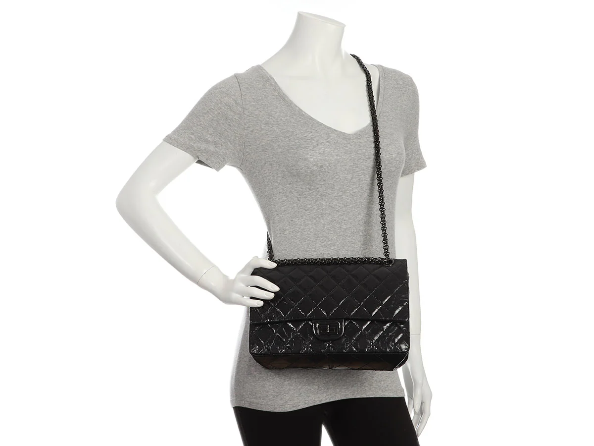 Chanel So Black Quilted Calfskin 2.55 Reissue 226 - Image 9