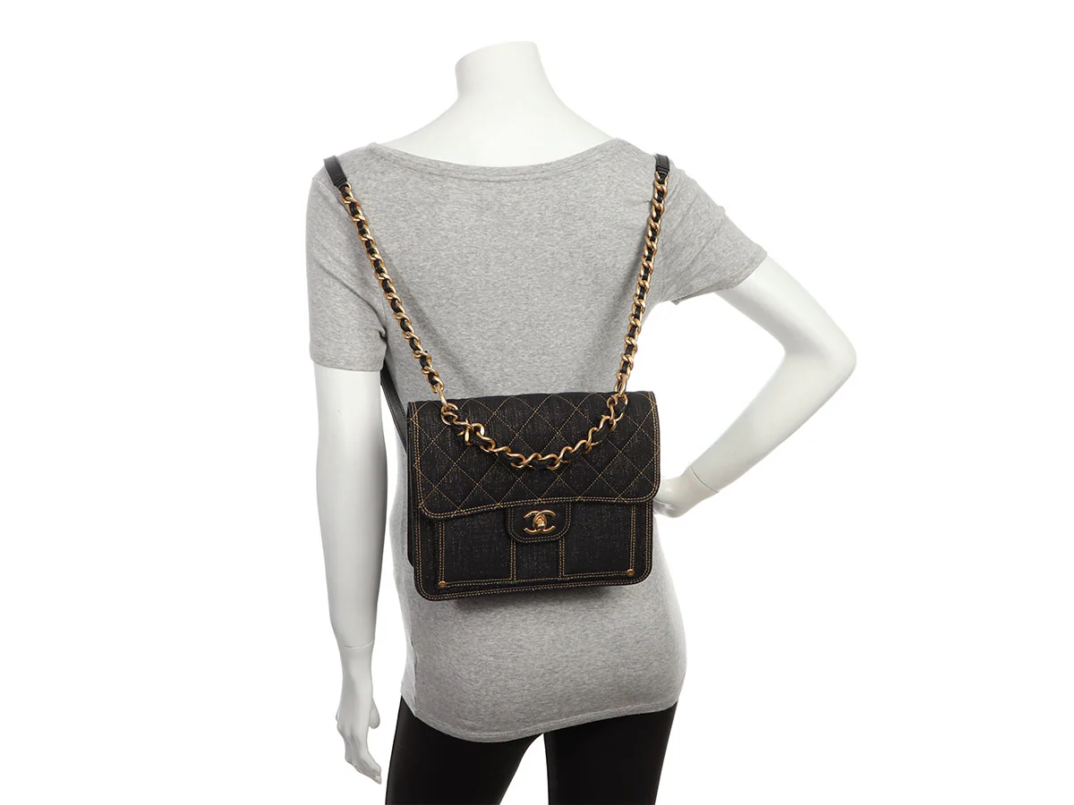 Chanel 2023 Denim Backpack - Image 11