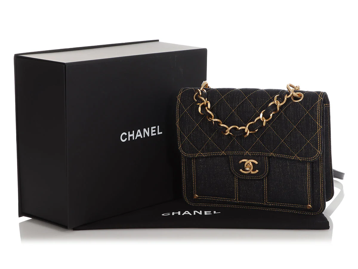 Chanel 2023 Denim Backpack - Image 3