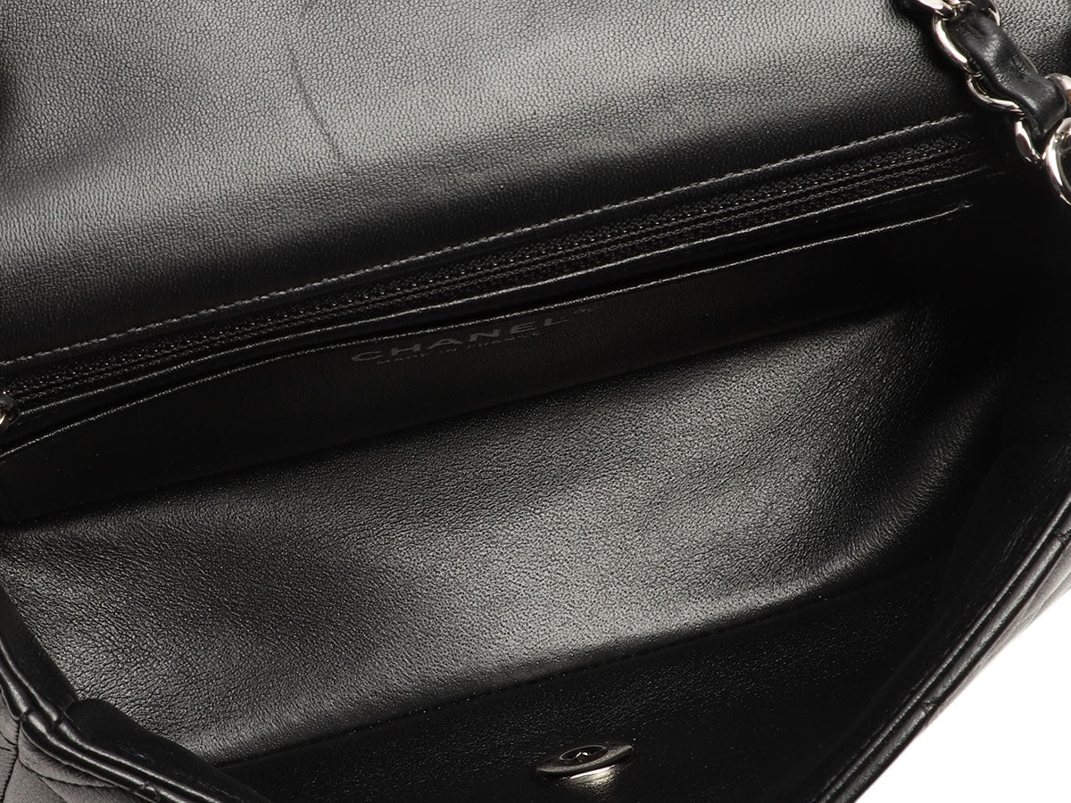 Chanel Mini Black Quilted Lambskin Rectangular Classic - Image 9