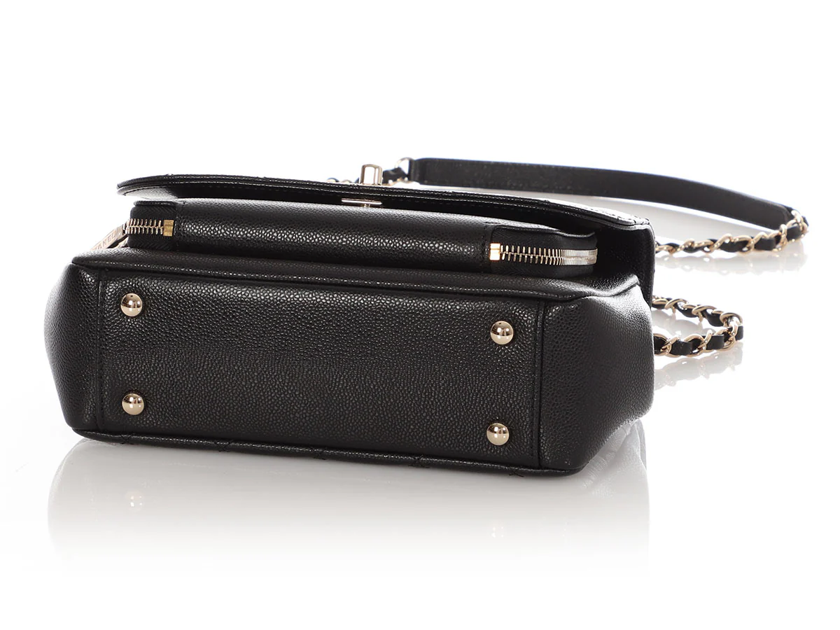 Chanel Small Black Quilted Caviar Business Affinity - Image 7