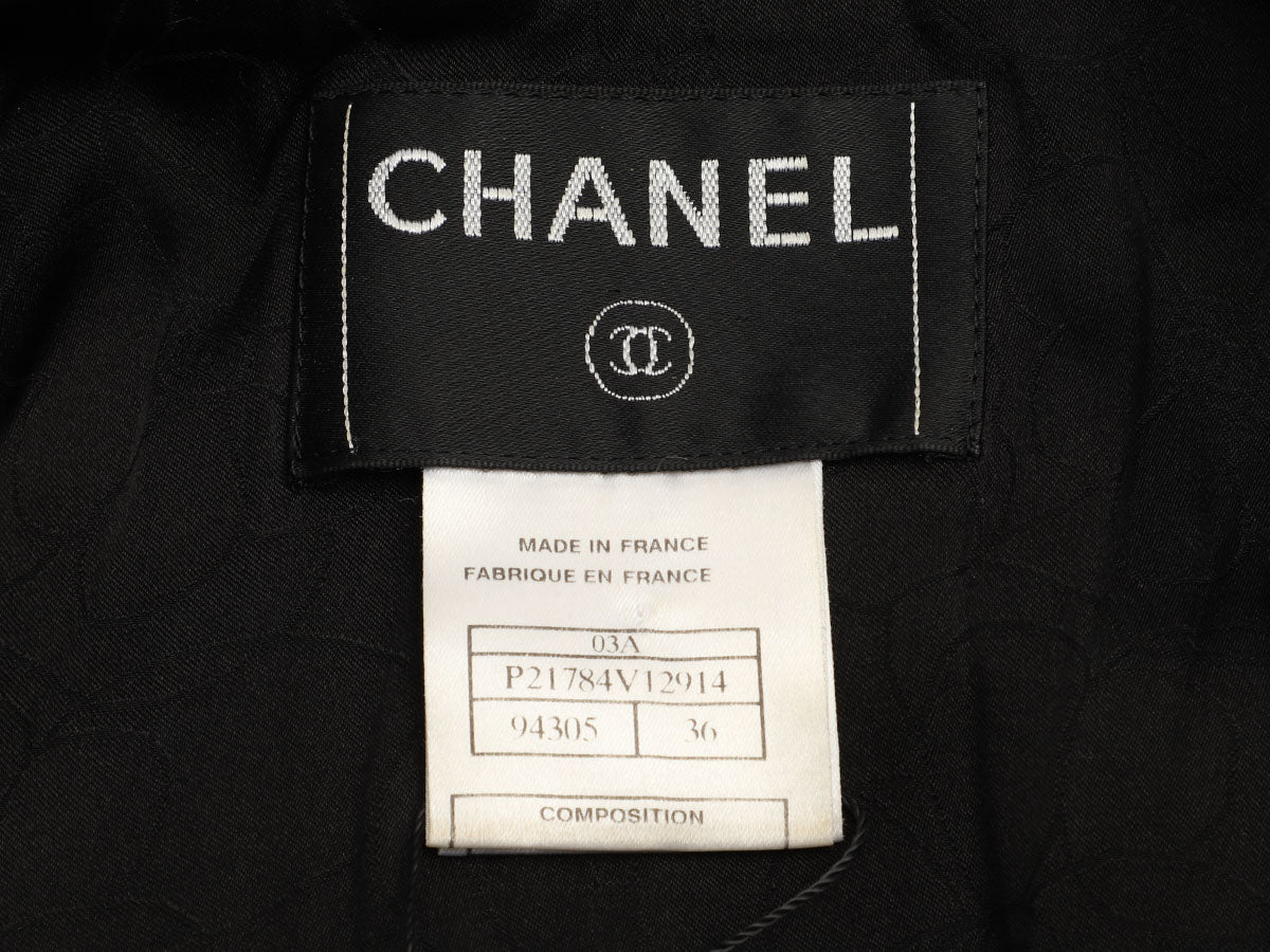 Chanel Black Wool Jacket - Image 5