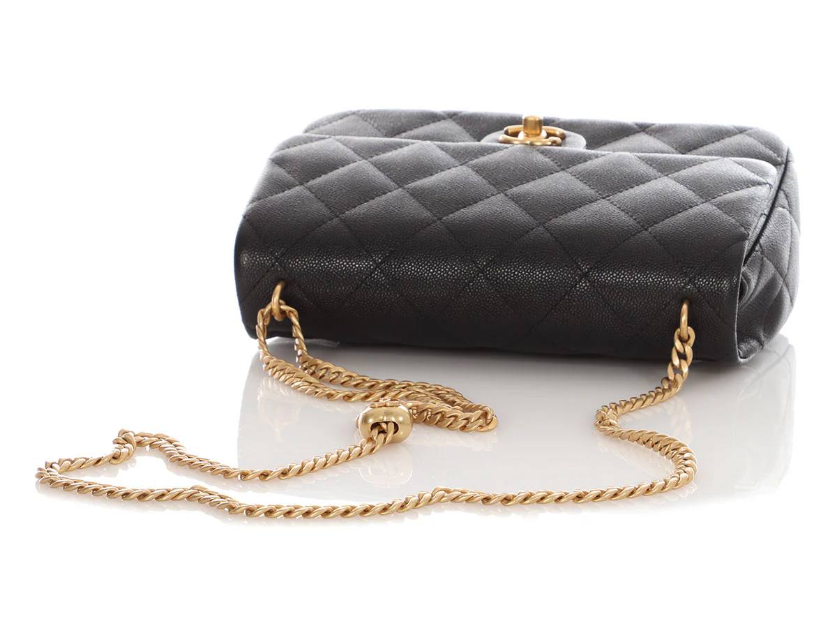 Chanel Medium Black Caviar Sweetheart Crush Flap - Image 8