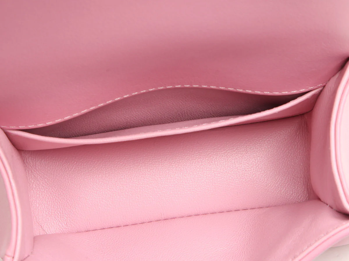 Chanel Micro Mini Rose Chevron-Quilted Lambskin Boy Bag - Image 10