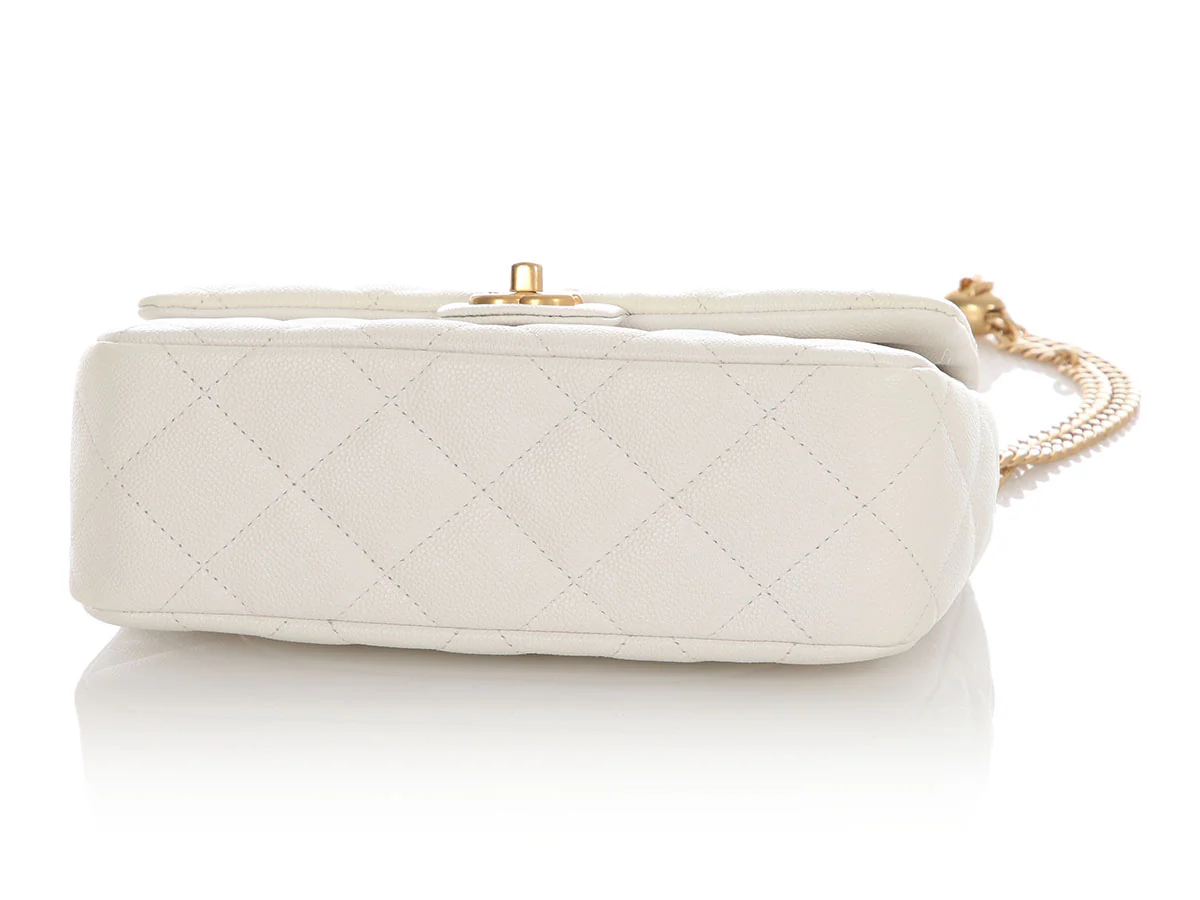 Chanel Medium White Caviar Sweetheart Crush Flap - Image 7
