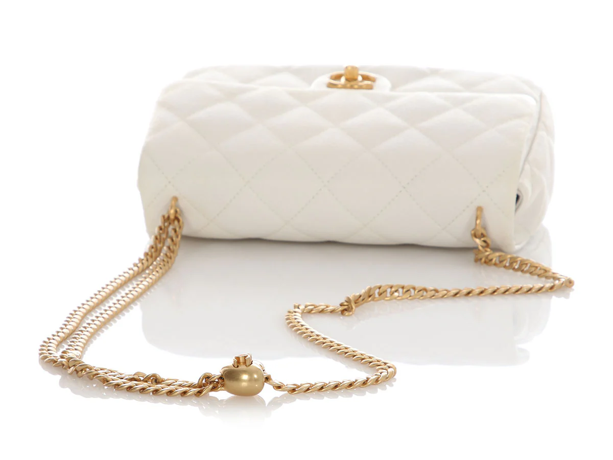 Chanel Medium White Caviar Sweetheart Crush Flap - Image 8