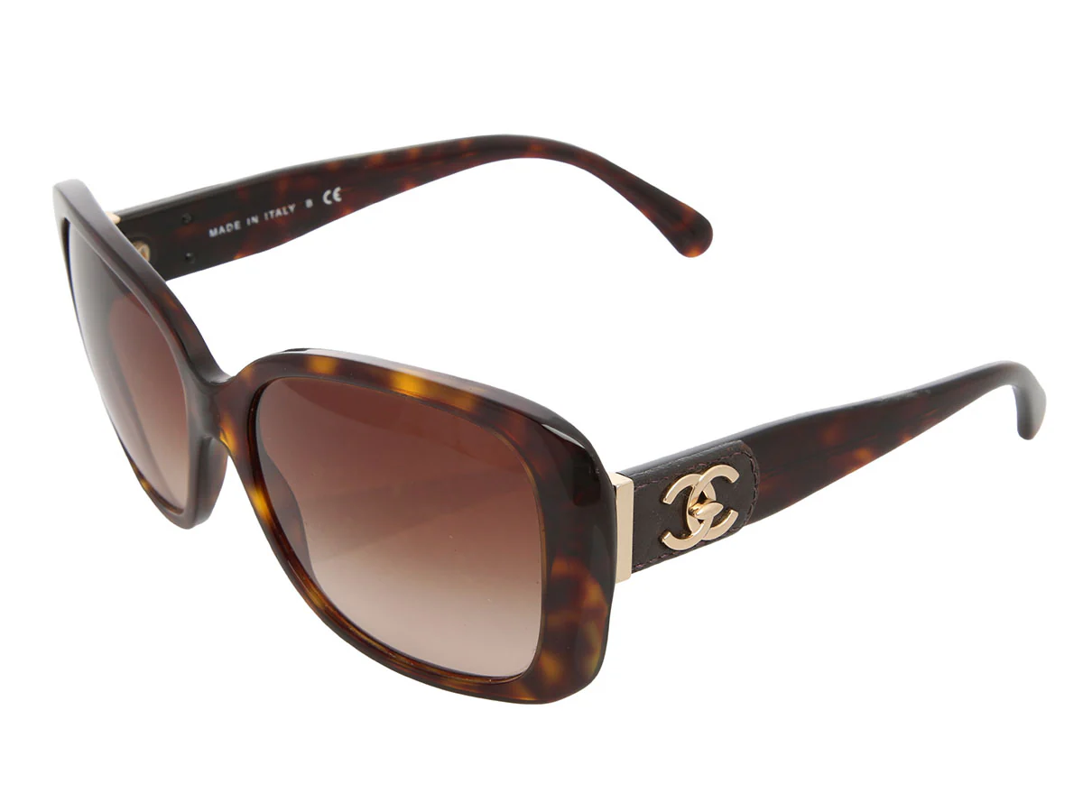 Chanel Tortoise Sunglasses - Image 3