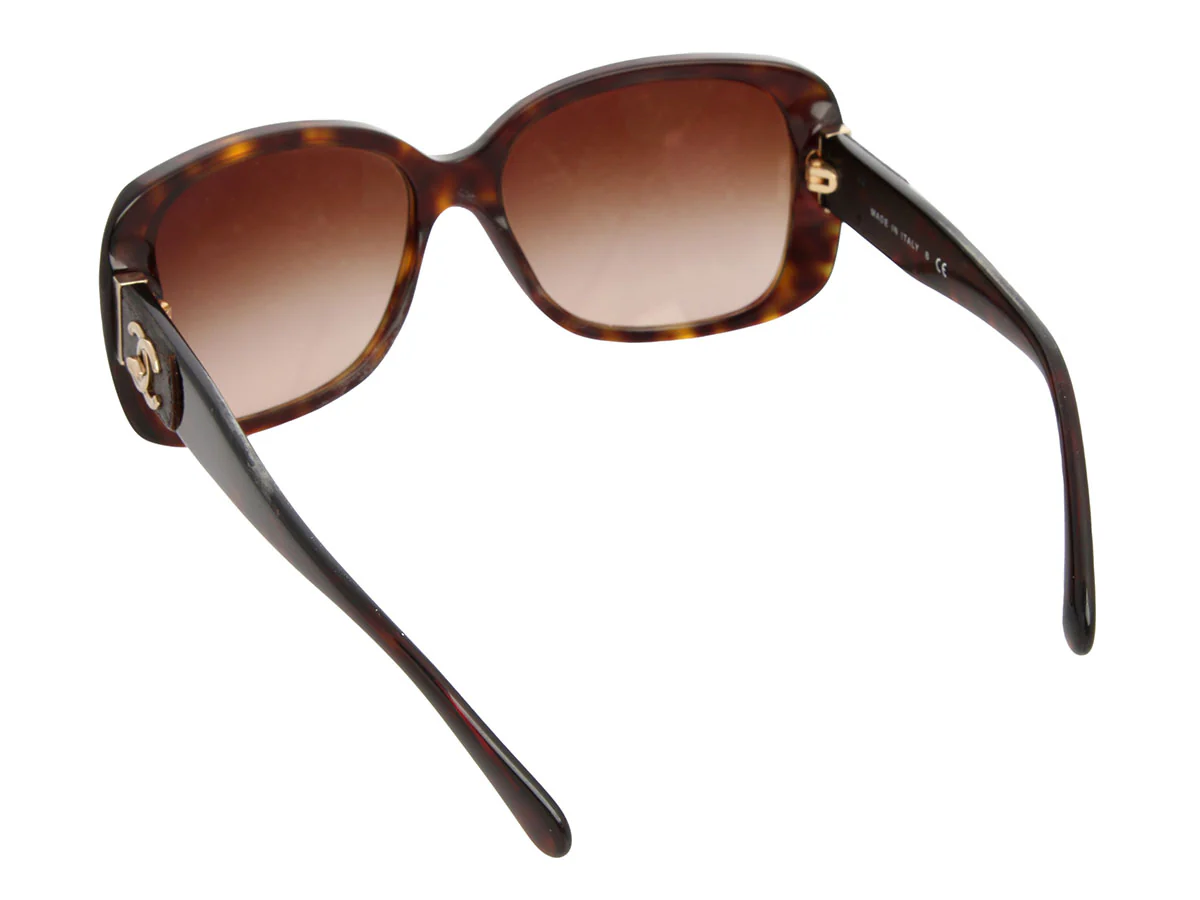 Chanel Tortoise Sunglasses - Image 4