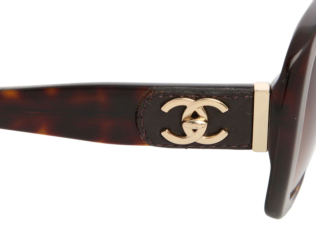 Chanel Tortoise Sunglasses - Image 5