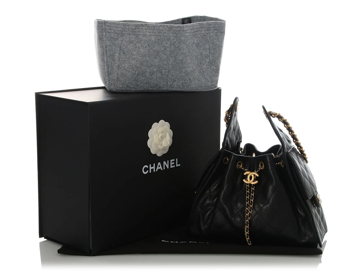 Chanel Small Black Caviar 25 Bag - Image 2