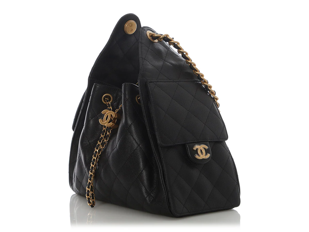 Chanel Small Black Caviar 25 Bag - Image 4