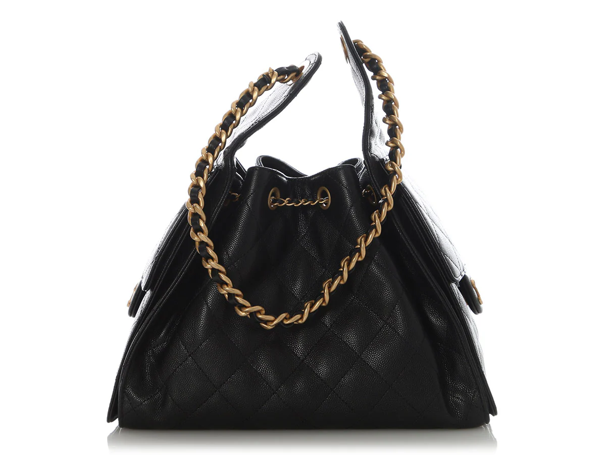 Chanel Small Black Caviar 25 Bag - Image 5