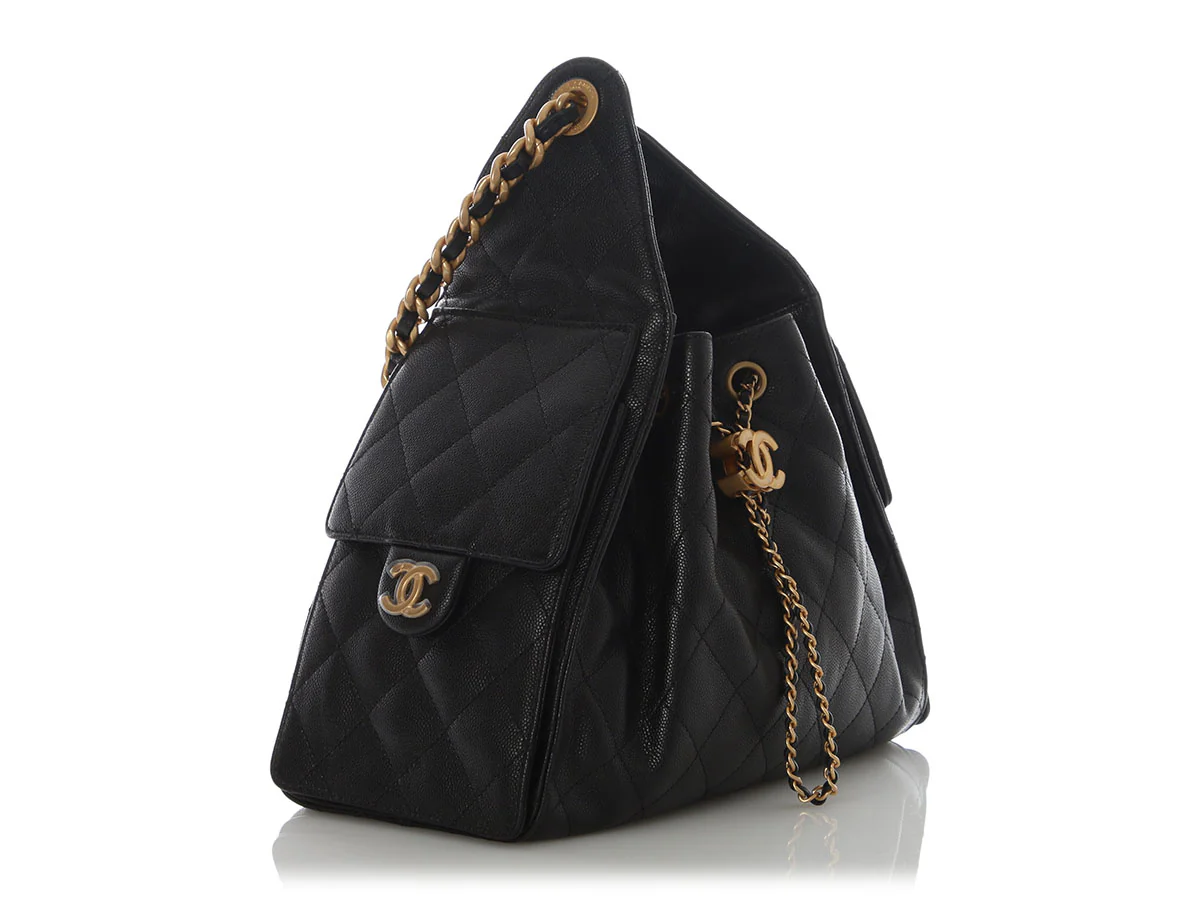 Chanel Small Black Caviar 25 Bag - Image 6