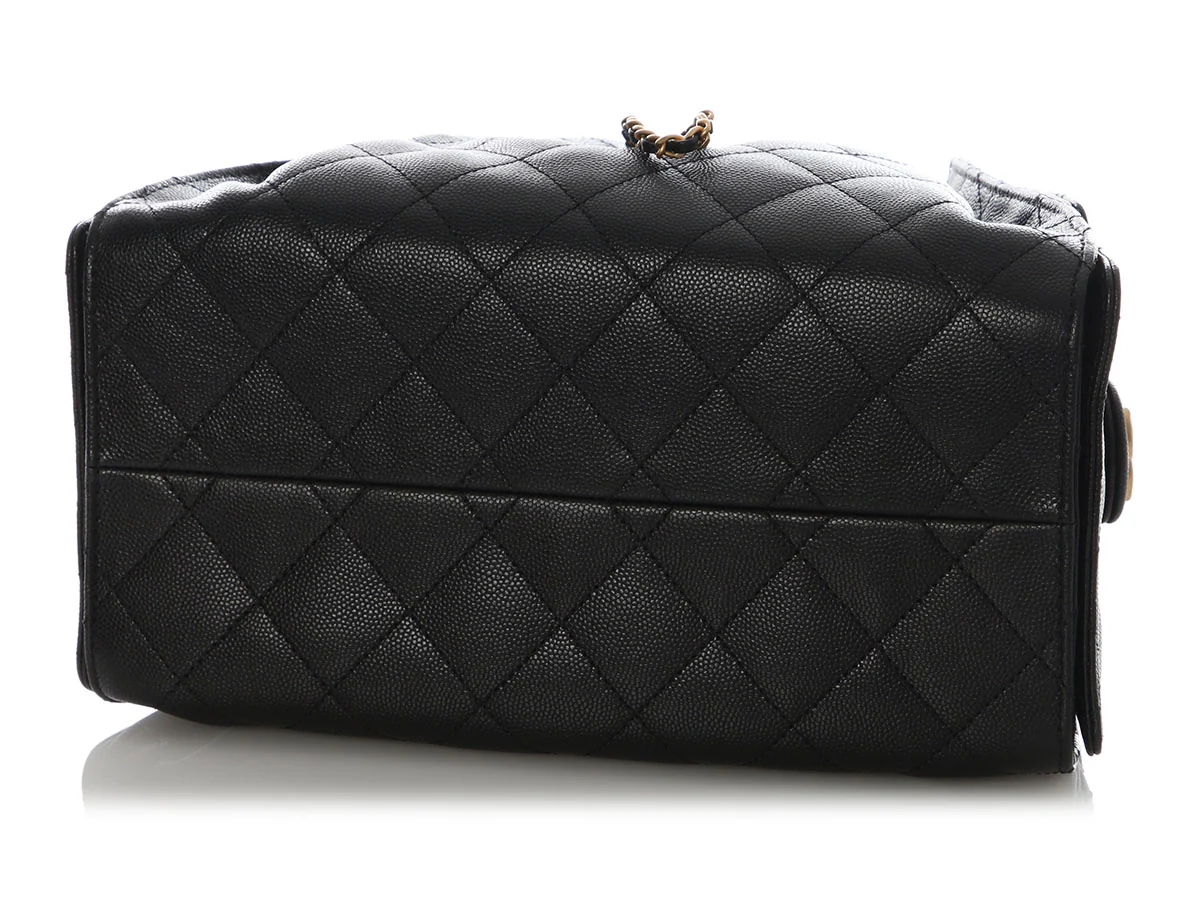 Chanel Small Black Caviar 25 Bag - Image 7