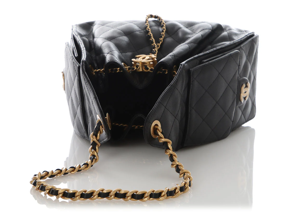Chanel Small Black Caviar 25 Bag - Image 8