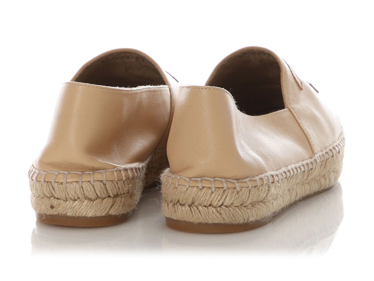 Chanel Black and Beige Espadrilles - Image 4