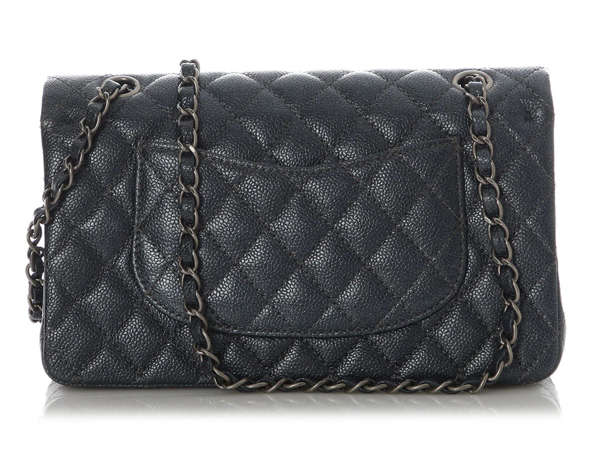 Chanel Medium/Large Pearly Quilted Calfskin Classic Double Flap - Image 5