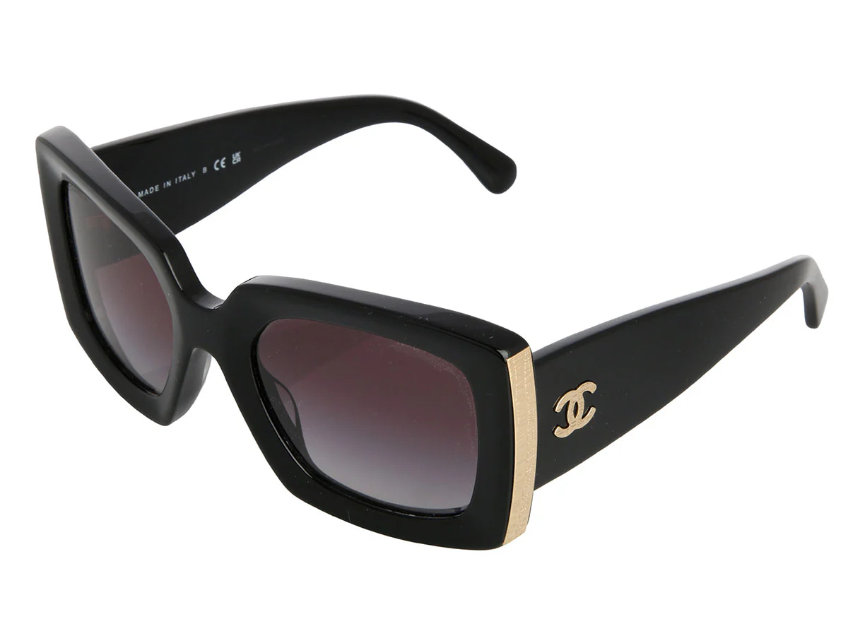 Chanel Black CC Sunglasses - Image 2