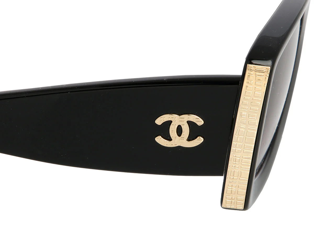 Chanel Black CC Sunglasses - Image 5