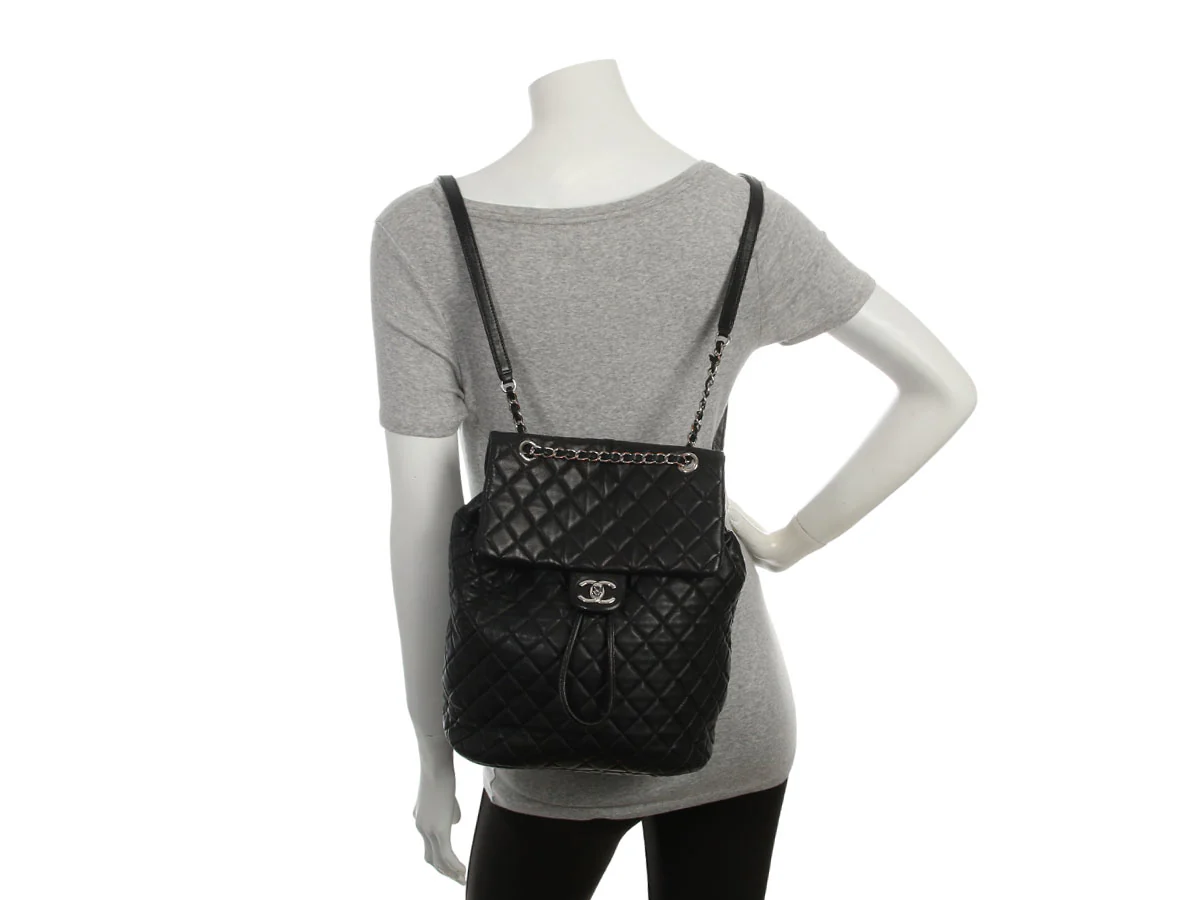 Chanel Large Black Quilted Calfskin Urban Spirit Backpack - Image 10