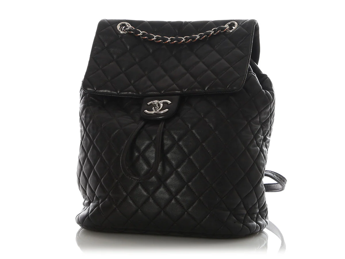 Chanel Large Black Quilted Calfskin Urban Spirit Backpack - Image 3