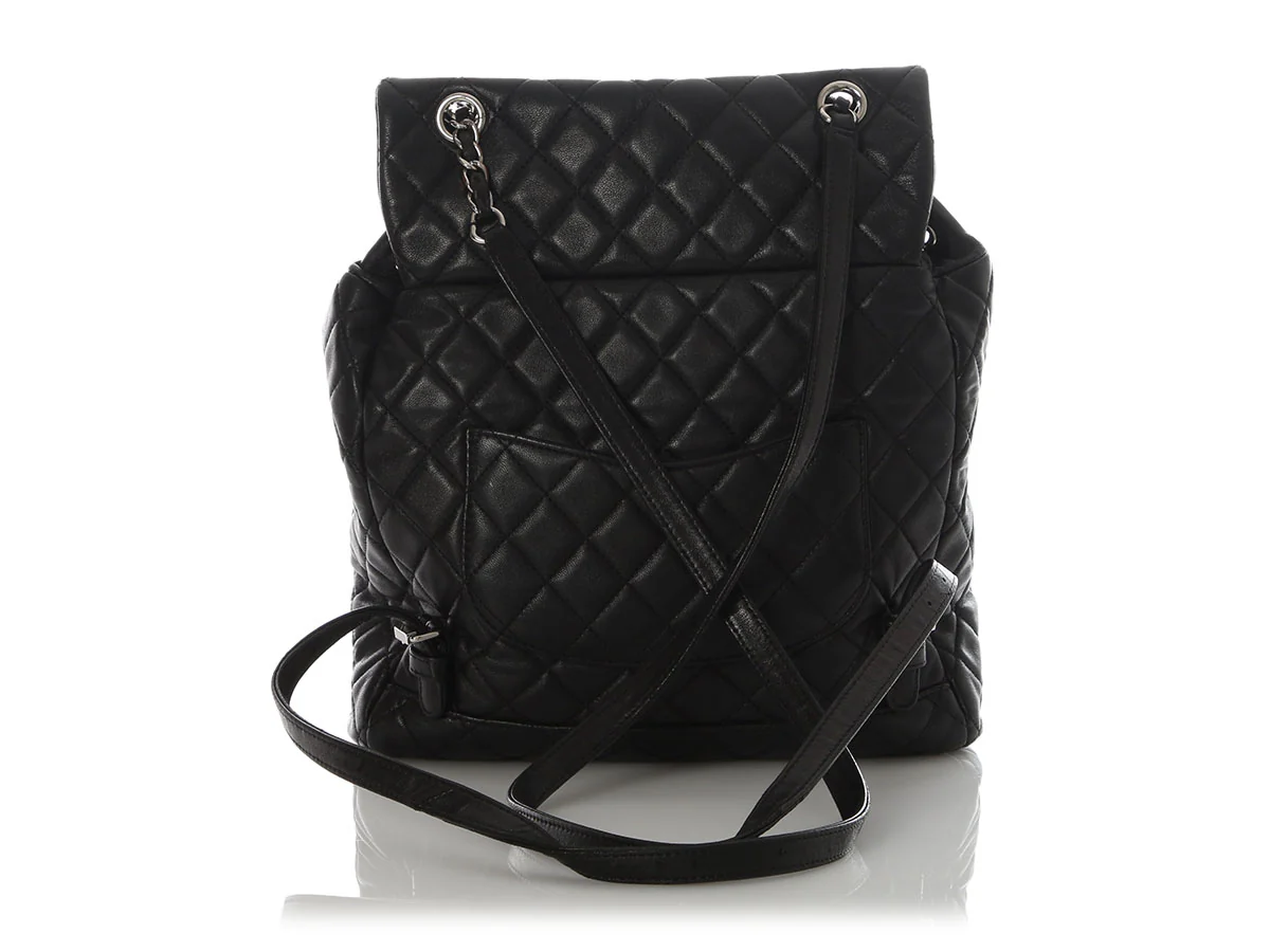Chanel Large Black Quilted Calfskin Urban Spirit Backpack - Image 5