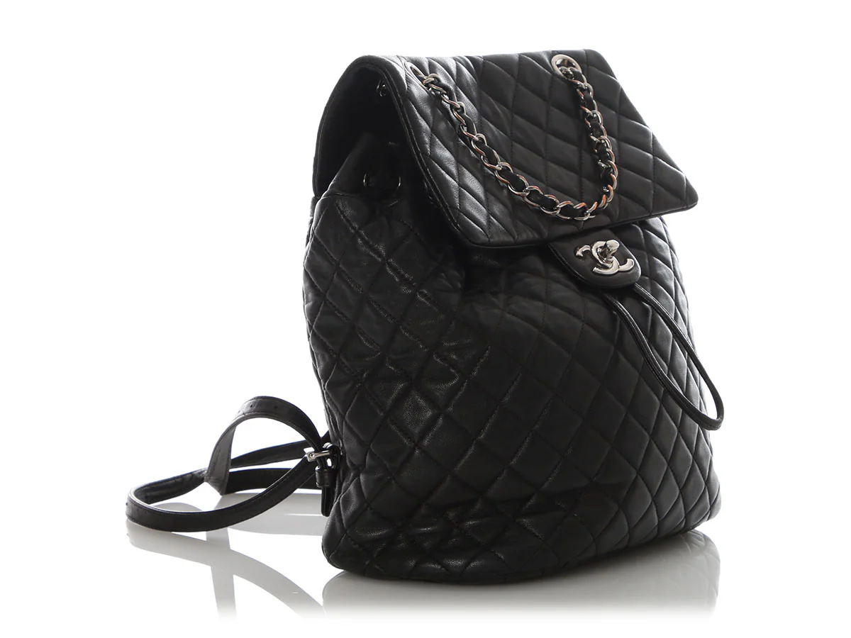 Chanel Large Black Quilted Calfskin Urban Spirit Backpack - Image 6