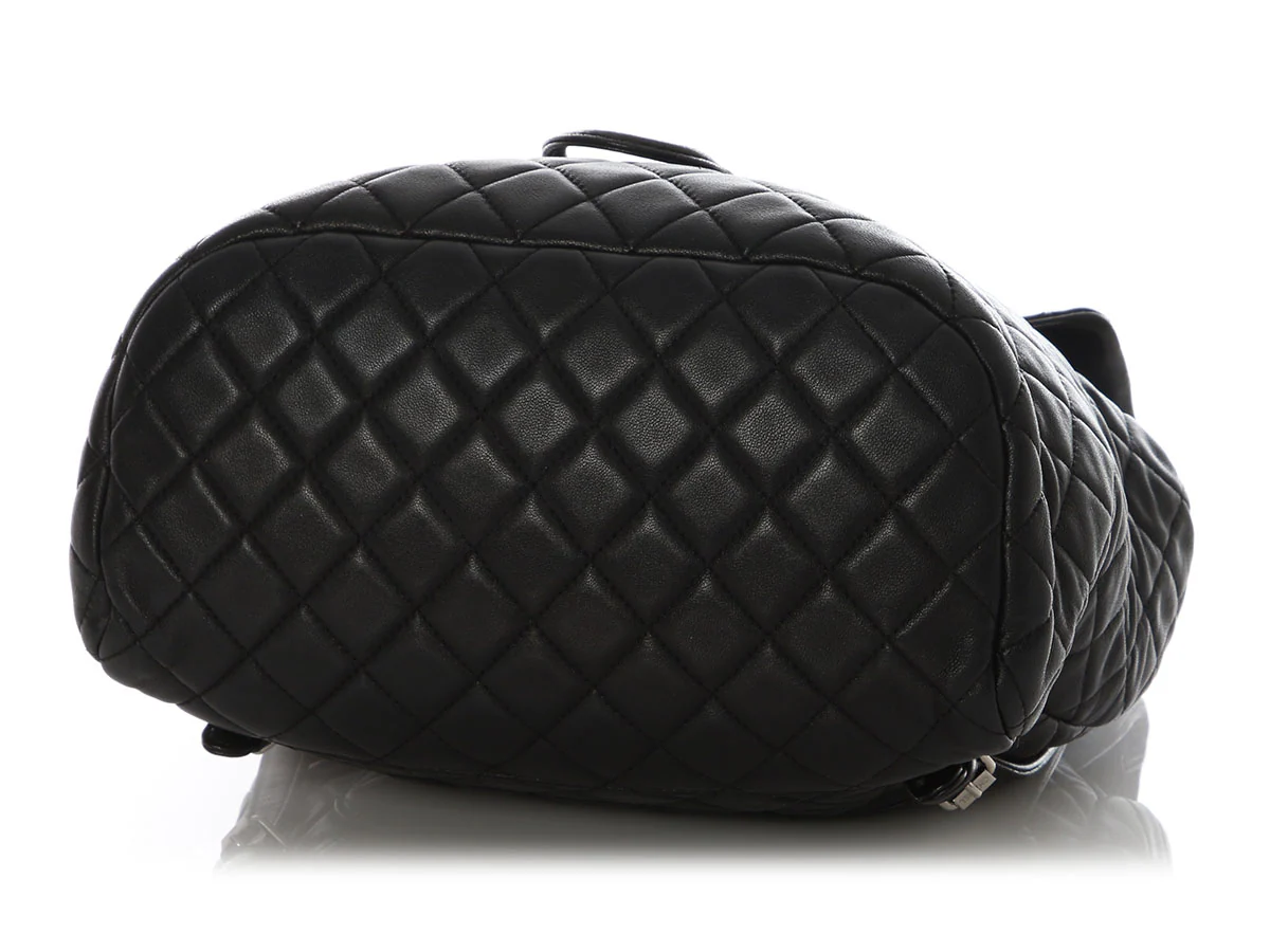 Chanel Large Black Quilted Calfskin Urban Spirit Backpack - Image 7