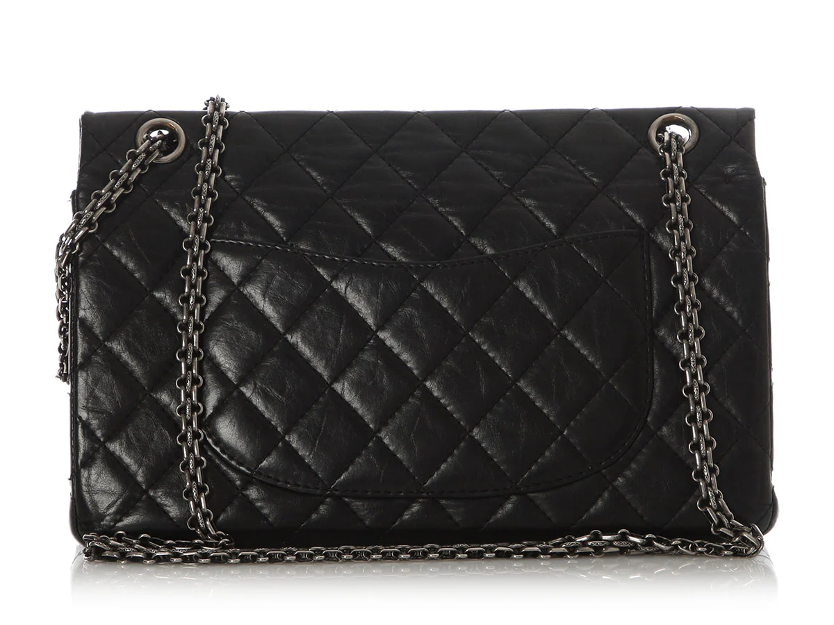 Chanel Black Quilted Aged Calfskin 2.55 Reissue 226 - Image 5