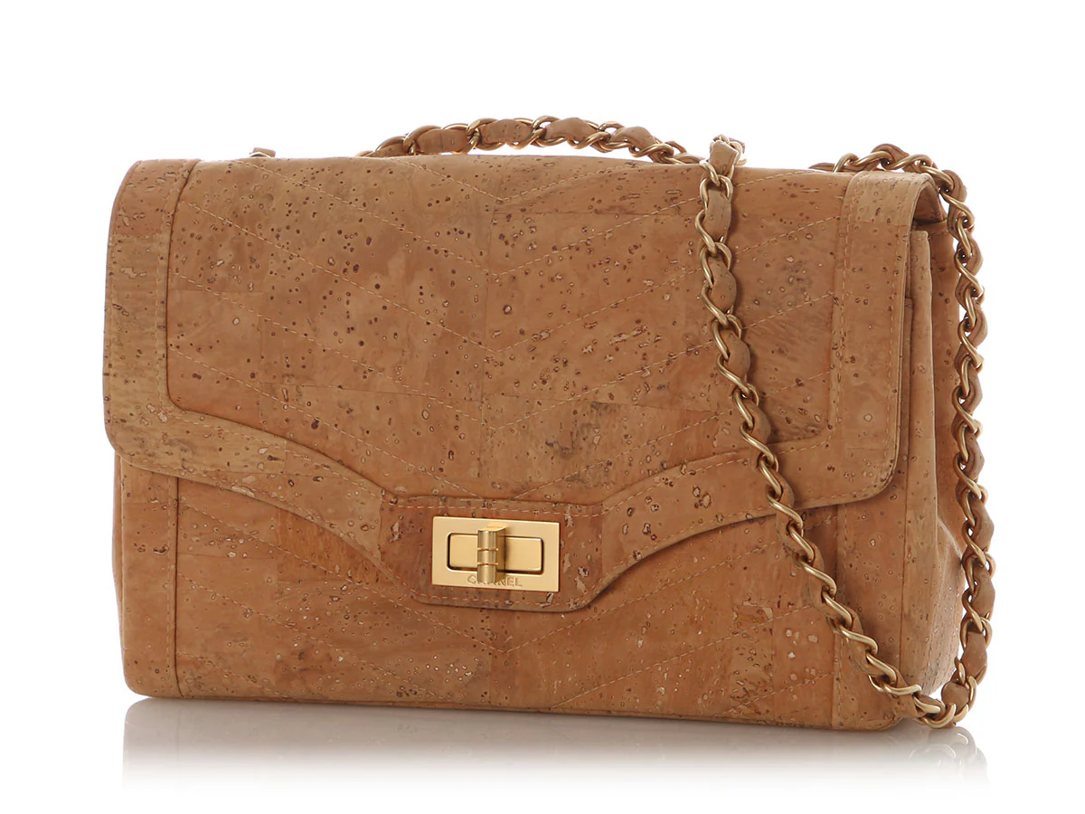 Chanel Small Chevron-Quilted Cork Reissue Flap - Image 3