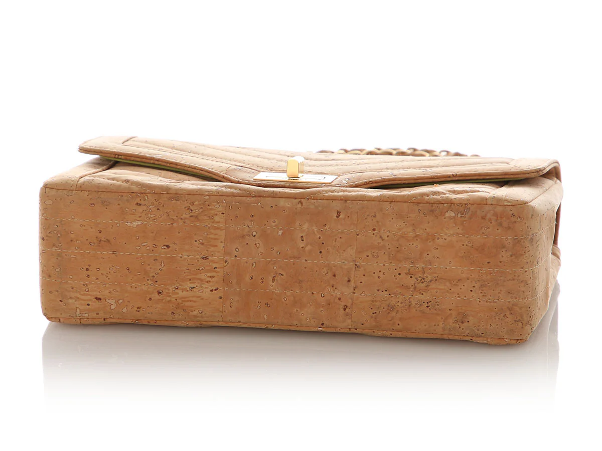 Chanel Small Chevron-Quilted Cork Reissue Flap - Image 7