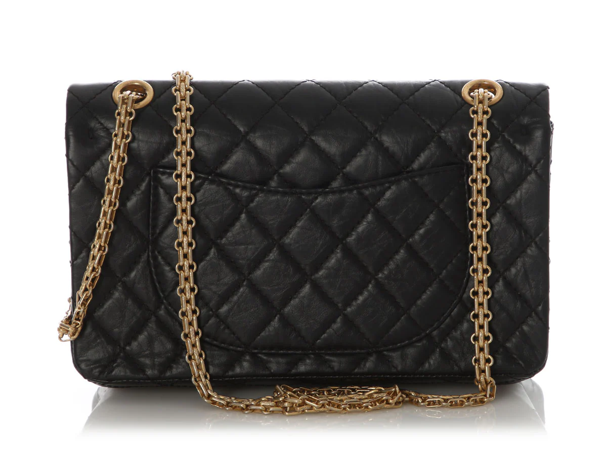 Chanel Black Quilted Aged Calfskin Casino Charms Reissue 225 - Image 5